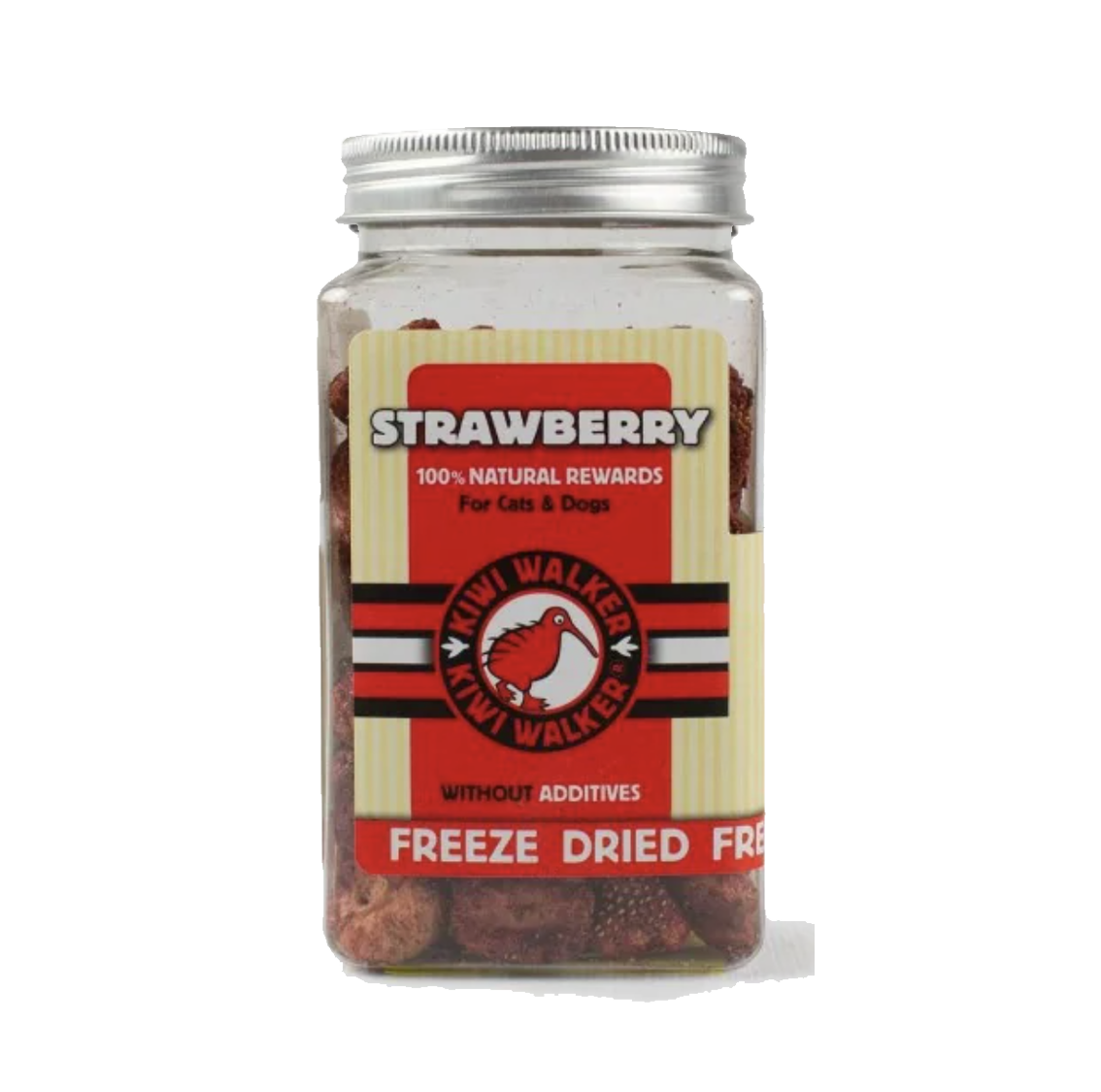 Kiwi Walker 100 % fraise - Friandises d'éducation lyophilisées