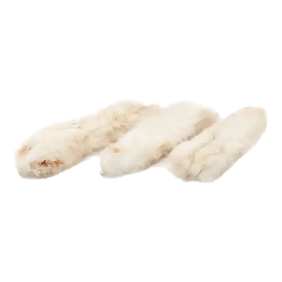 Peaux de lapin avec poils